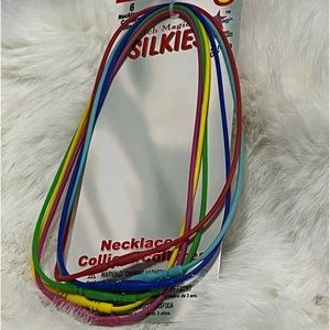 Stretch Magic Silkies Neclaces Set of six - New BOX4